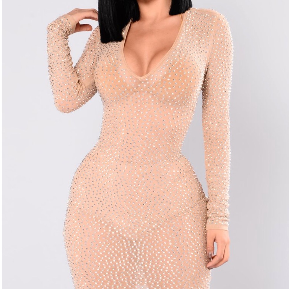 Mini Rhinestone Bodycon dress